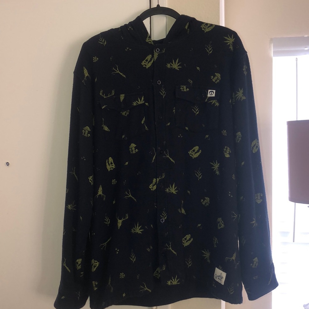 Button up fleece jacket